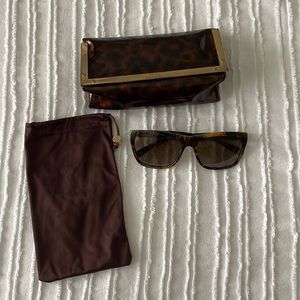 TORY BURCH Polarized Tortoise Shell Sunglasses